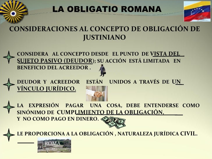 LA OBLIGACIÓN ROMANA, TEMA I, ROMANO II LA OBLIGACIÓN ROMANA, TEMA I, ROMANO II