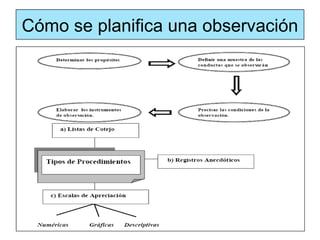 Cómo se planifica una observación
 