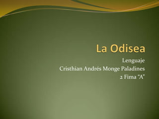 Lenguaje
Cristhian Andrés Monge Paladines
                      2 Fima “A”
 