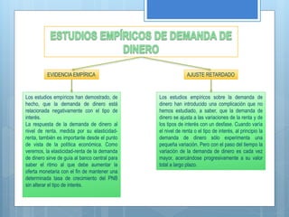 La oferta y demanda de dinero | PPTX