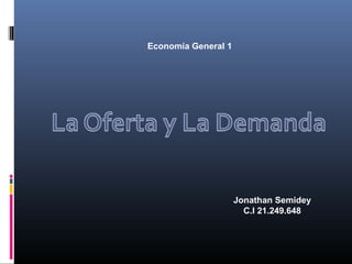 Economía General 1
Jonathan Semidey
C.I 21.249.648
 