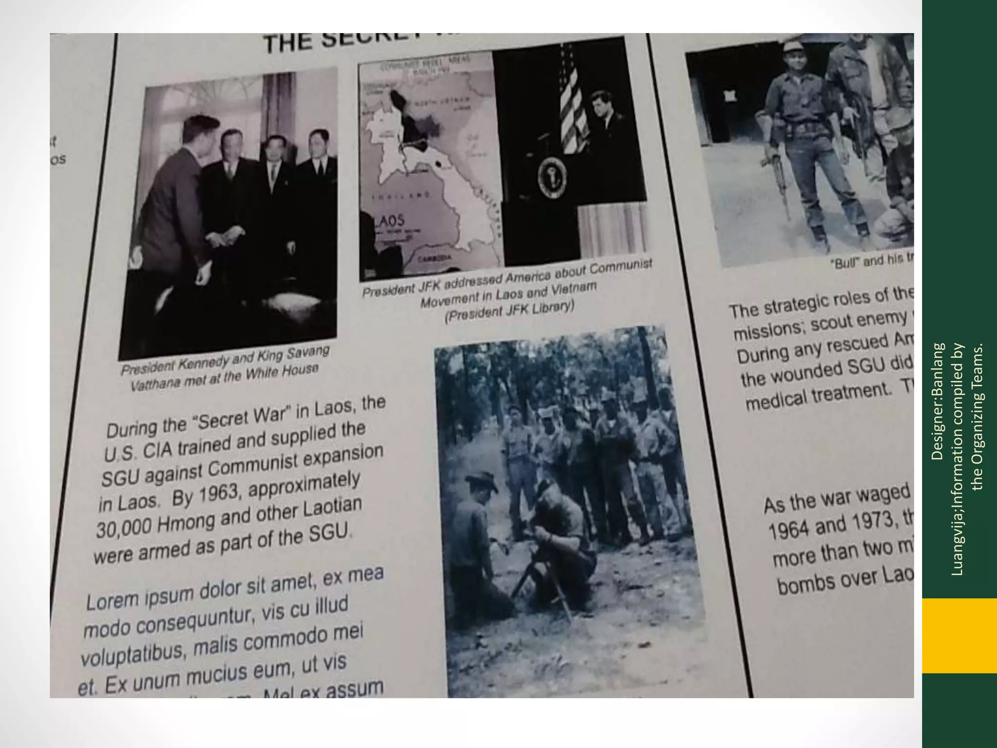 Designer:Banlang
Luangvija;Informationcompiledby
theOrganizingTeams.
 