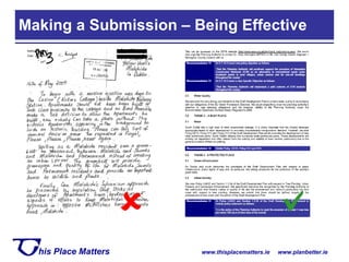 Making a Submission – Being Effective   