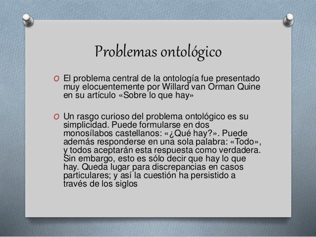 La ontología