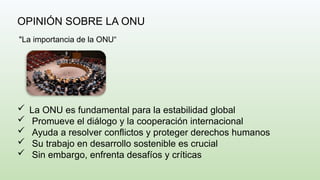La ONU: Su Rol Global y Específico en Colombia para la Paz y el ...