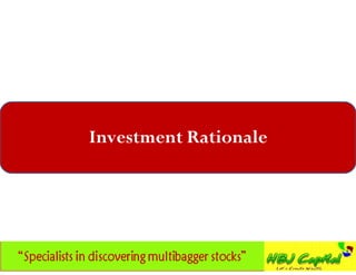 Investment Rationale
 