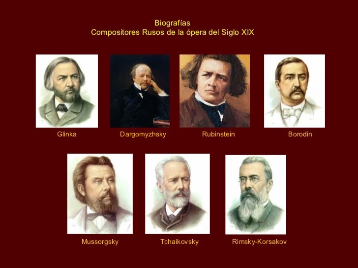 Resultado de imagen para grupo de los 5 compositores rusos