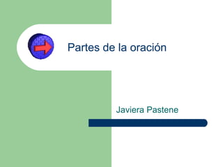 Partes de la oración Javiera Pastene 
