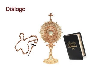  Supone siempre un esfuerzo… disposiciones…Orar es hablar con DiosAnte todo un diálogoHablar de corazón a corazón con Aquel que sabemos que nos amaA veces se piensa que es como una acción del hombrePor eso se convierte en un monólogoComo si le leyera a Dios un libro o mi lista de peticiones