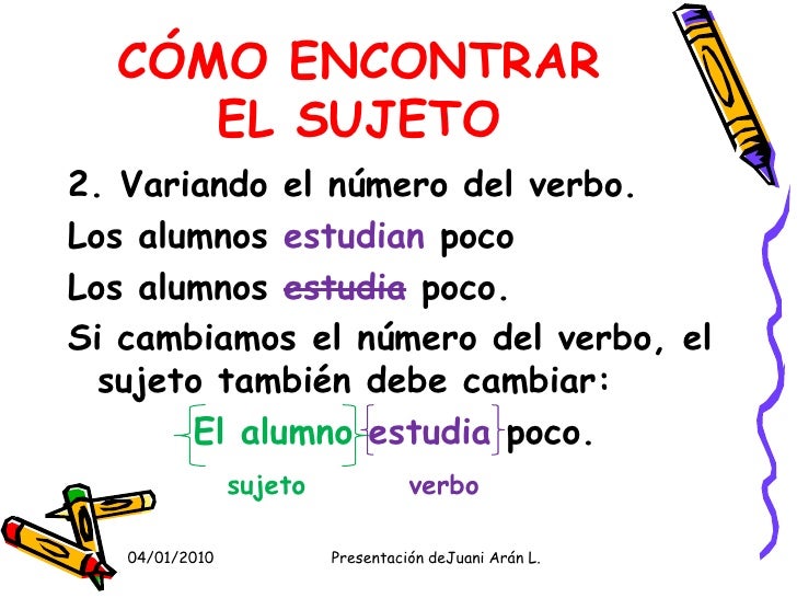 La OracióN, Sujeto Y Predicado