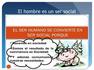 El hombre es un ser social
 
