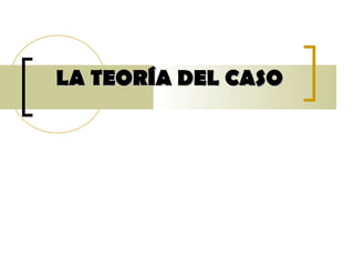LA TEORÍA DEL CASOLA TEORÍA DEL CASO
 