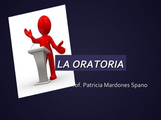 Prof. Patricia Mardones SpanoProf. Patricia Mardones Spano
LA ORATORIALA ORATORIA
 