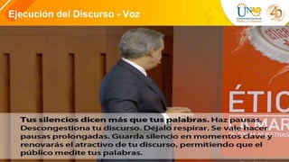 Ejecución del Discurso - Voz
 