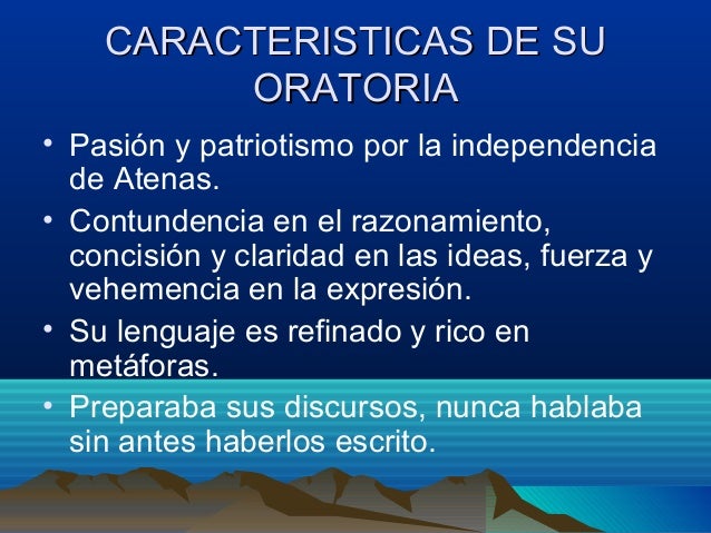 La oratoria en grecia demostenes