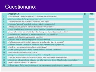 Cuestionario: