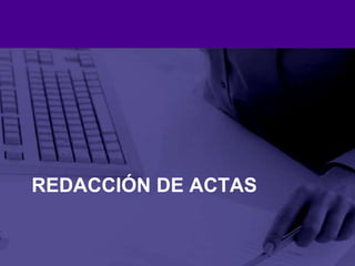 Redacción de actas
