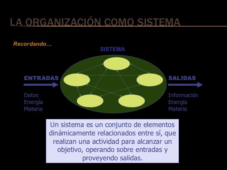 La organizacion como sistemas abiertos