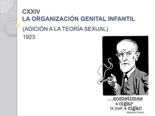 CXXIVLA ORGANIZACIÓN GENITAL INFANTIL (ADICIÓN A LA TEORÍA SEXUAL) 1923 