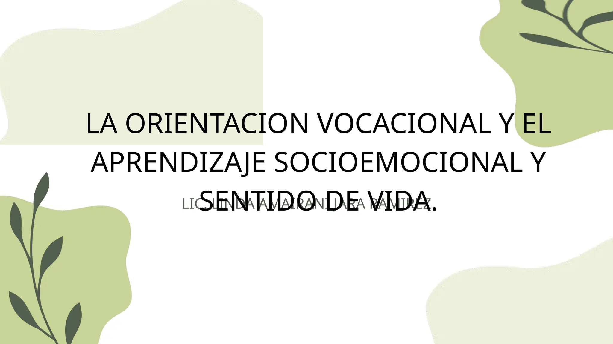 LA ORIENTACION VOCACIONAL Y EL SENTIDO DE VIDApptx | PPTX