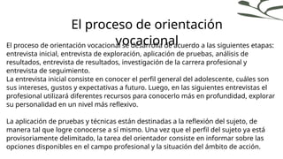 LA ORIENTACION VOCACIONAL Y EL SENTIDO DE VIDApptx | PPTX