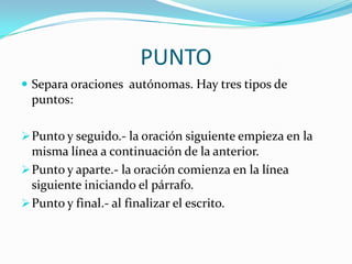 OBJETIVOLa Ortografía enseña a escribir correctamente el idioma.De esta manera la Ortografía se encarga de establecer las normas sobre:La correcta separación de las palabras.