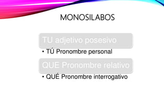 MONOSILABOS