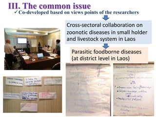Laos long-term study on zoonotic parasitic diseases in livestock: Approaches and initial challenges using a cross-sectorial approach