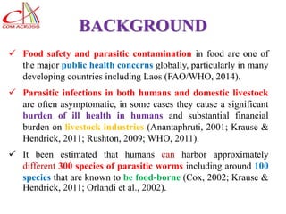 Laos long-term study on zoonotic parasitic diseases in livestock: Approaches and initial challenges using a cross-sectorial approach