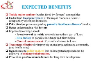 Laos long-term study on zoonotic parasitic diseases in livestock: Approaches and initial challenges using a cross-sectorial approach