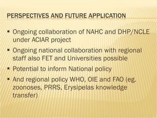 A participatory ecohealth study of smallholder pig system in lowland and upland of Lao PDR