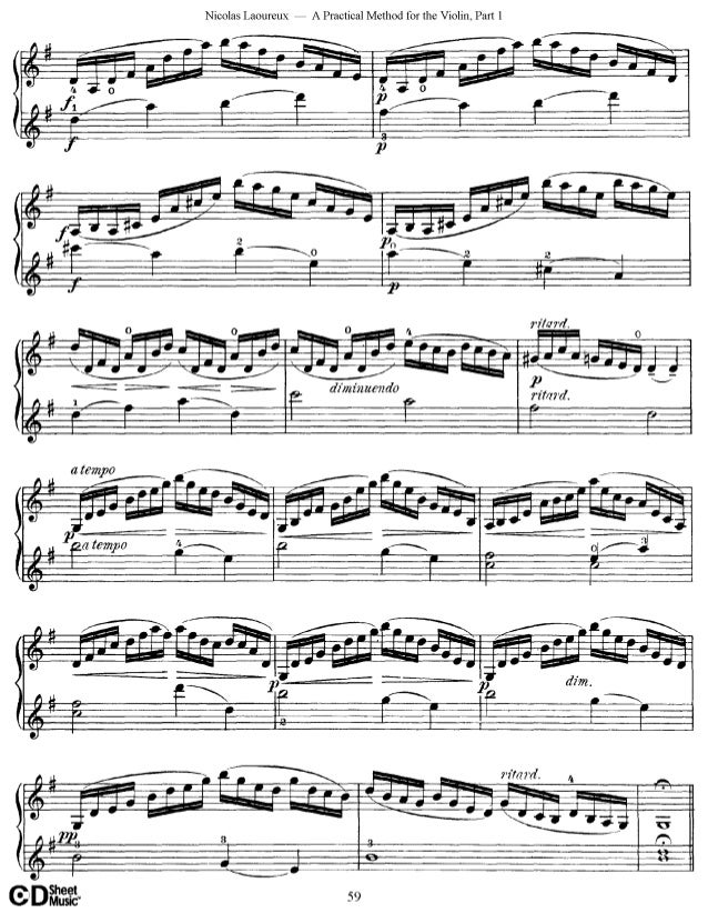 Laoureux Metodo De Violin Vol 1