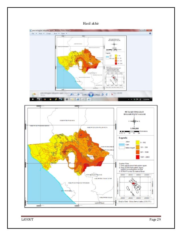 Unsur Layout Peta | layout pada arcgis 10 0 Unsur Layout Peta | layout pada arcgis 10 0