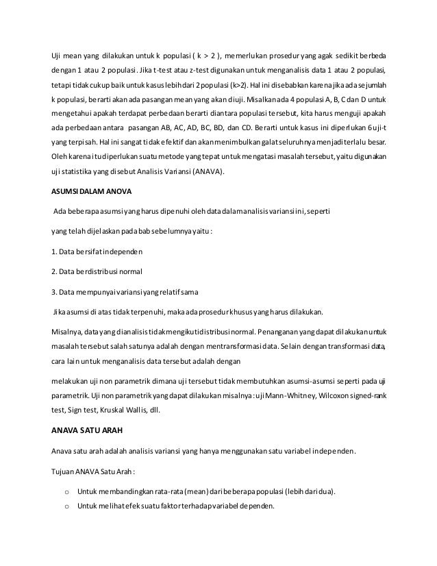 Analisis Variansi (Anava)