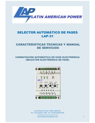 Lap 31 selector automatico de fases | PDF