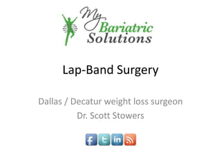 Lap-Band Surgery Dallas / Decatur weight loss surgeon Dr. Scott Stowers 