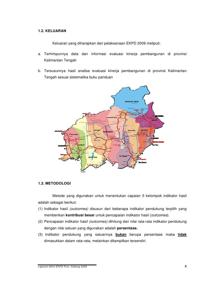 Laporan AKhir EKPD 2009 Kalimantan Tengah - UNPAR