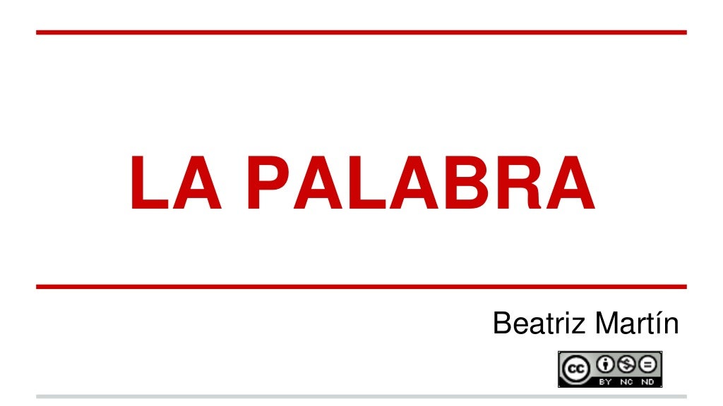 La palabra