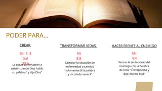 La Palabra de Dios como arma espiritual en la guerra espiritual | PPT