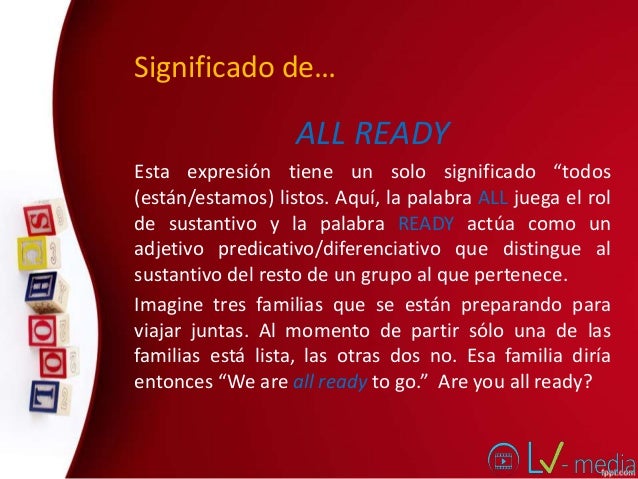 Que Significa La Palabra En Ingles Ready - Marcus Reid