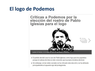 El logo de Podemos 
 