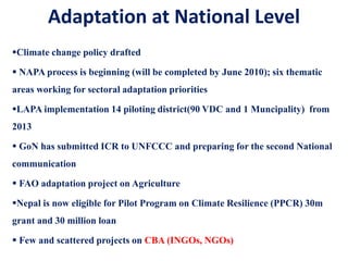 Steps of Local Adaptation Plan of Action (LAPA Process) in Community ...