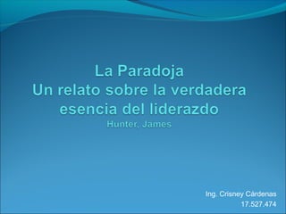 Ing. Crisney Cárdenas
           17.527.474
 
