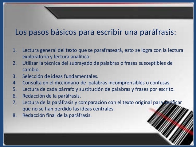 La paráfrasis