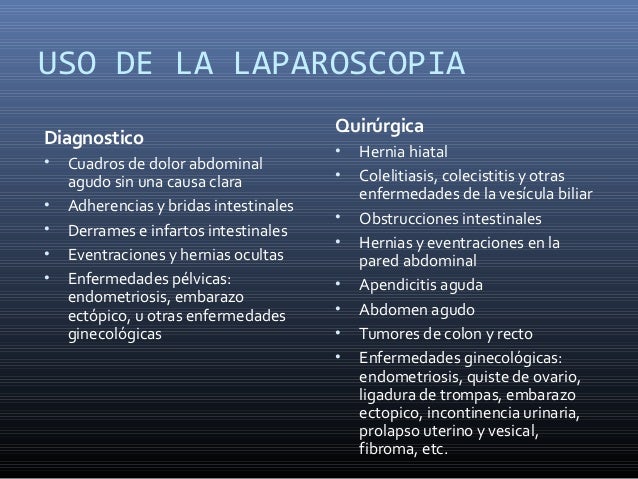 Laparoscopia. Cirugia Laparoscopia. Cirugia