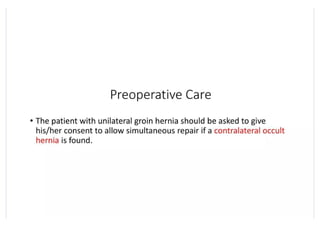 laparoscopic inguinal hernia repair and surgery | PPTX