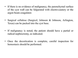 Fulgurated Laparoscopic kidney surg | PPTX