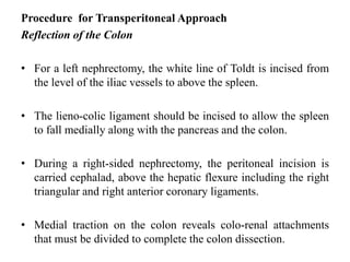 Laparoscopic kidney surg | PPT