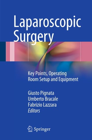 Laparoscopic
Surgery
Key Points, Operating
Room Setup and Equipment
Giusto Pignata
Umberto Bracale
Fabrizio Lazzara
Editors
123
 
