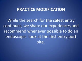 Minilaparoscopy Assisted Natural Orifice Surgery View Via a secondary abdominal or vaginal port